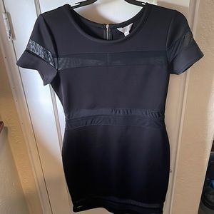 Black dress with mesh size L 39 L zipper in back